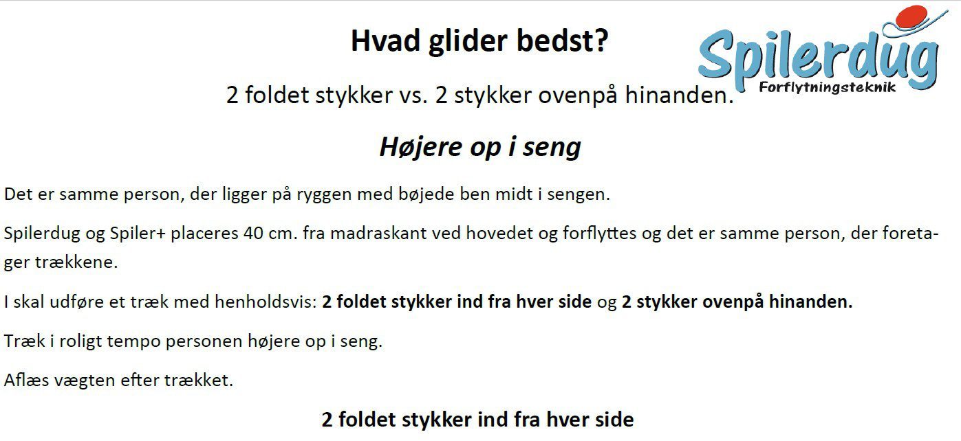 Hvad glider bedst spilerdug test